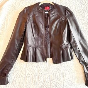 Faux leather jacket